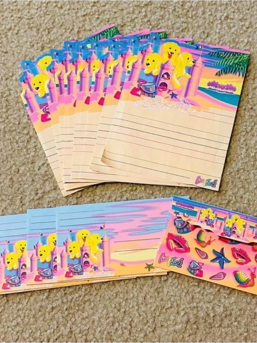 Lisa Frank Vintage Stationery Sets